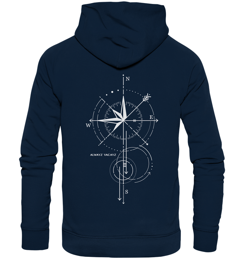 The Compass (Front & Back Print) - Organic Hoodie UNISEX