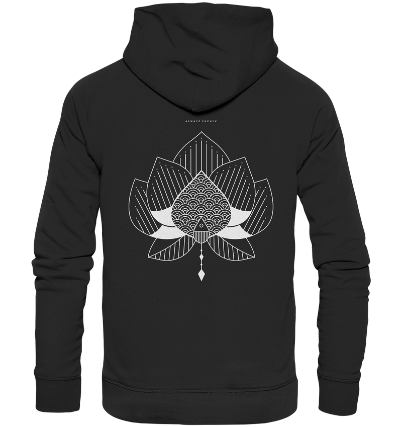 The Lotus (Front & Back Print) - Organic Hoodie UNISEX
