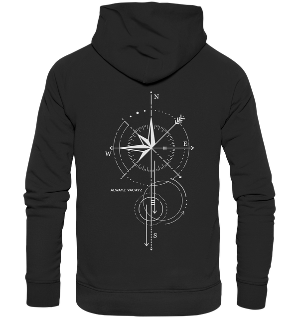 The Compass (Front & Back Print) - Organic Hoodie UNISEX