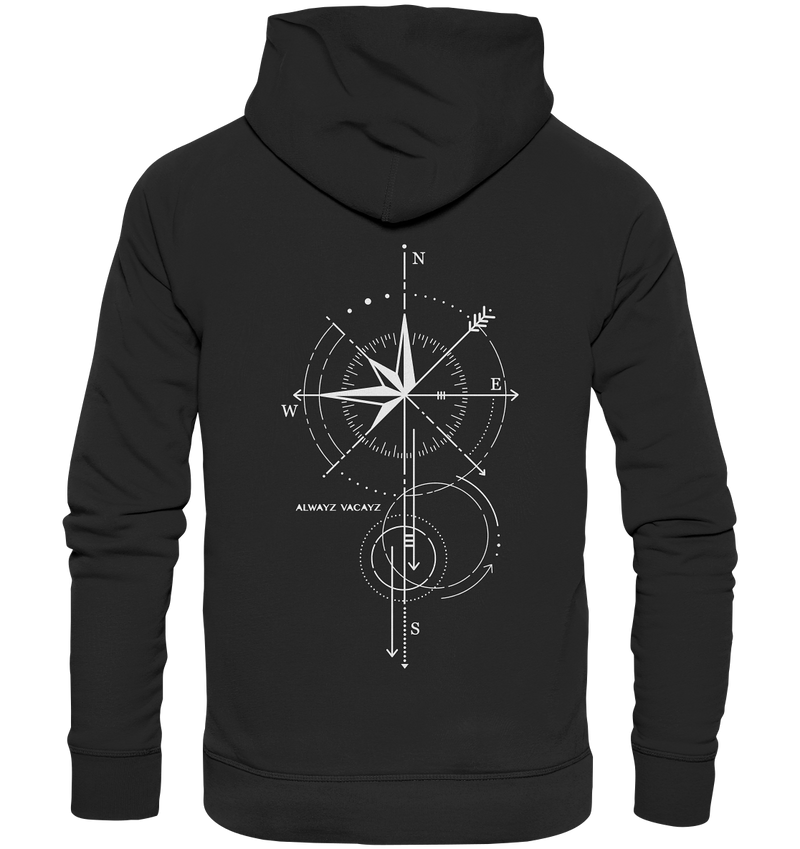 The Compass (Front & Back Print) - Organic Hoodie UNISEX