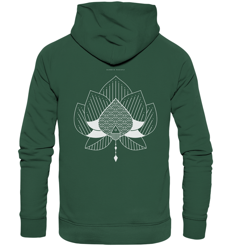 The Lotus (Front & Back Print) - Organic Hoodie UNISEX
