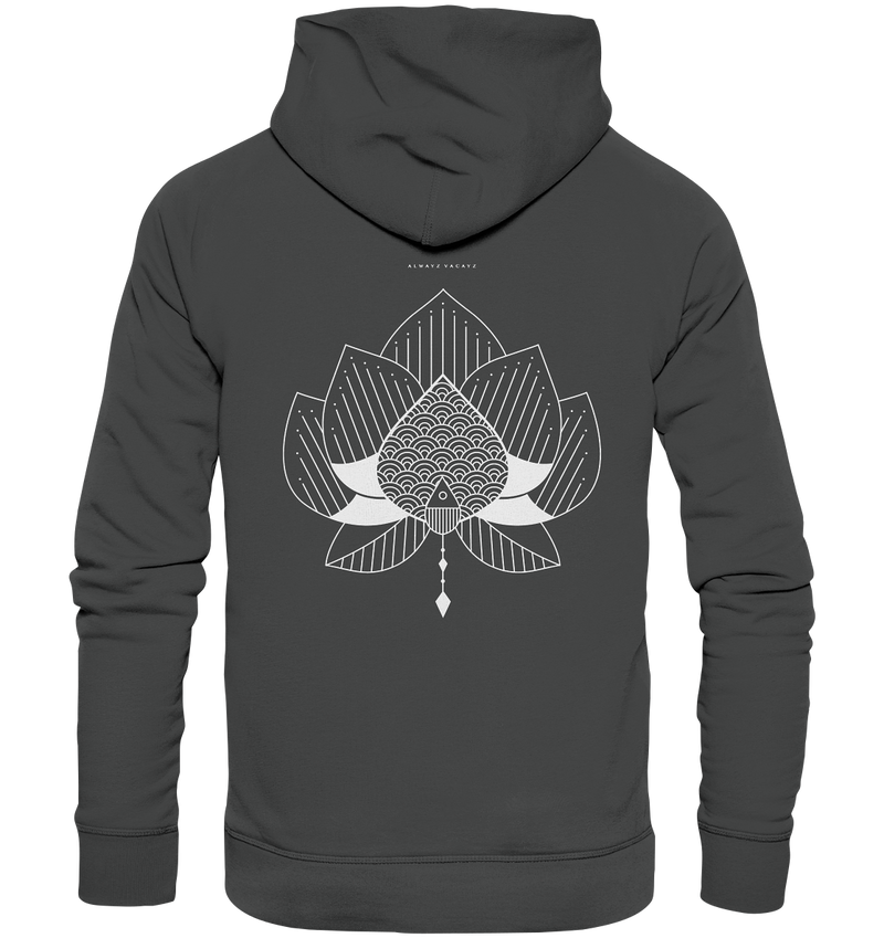 The Lotus (Front & Back Print) - Organic Hoodie UNISEX