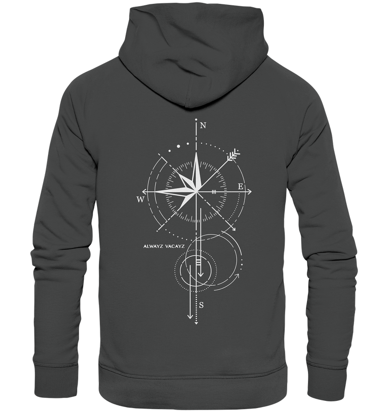 The Compass (Front & Back Print) - Organic Hoodie UNISEX