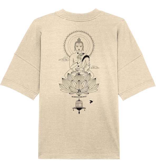 The Buddha (Back Print)- Organic Oversize Shirt UNISEX